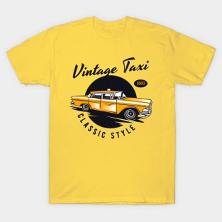 Vintage Taxi Classic American New York City T-Shirt